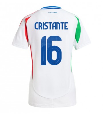 Italien Bryan Cristante #16 Bortatröja Kvinnor EM 2024 Kortärmad